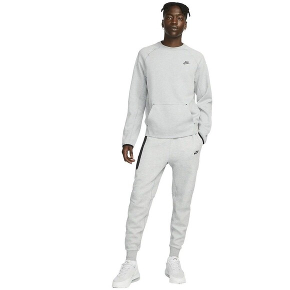 Nike Men’s LARGE Tech Fleece Pants Joggers Grey Heather Sweatpants 582835-063 - Picture 13 of 15